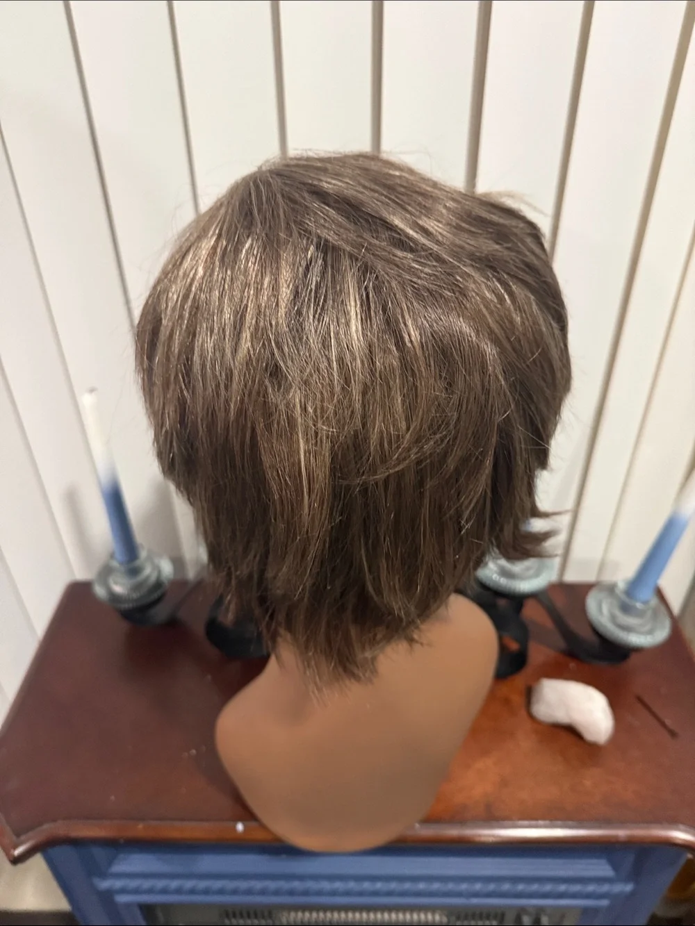 Short Layered Pixie Wig in Ash Brown #118
